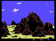 Wing War for ColecoVision - Crystals can sometimes be found by this volcano.