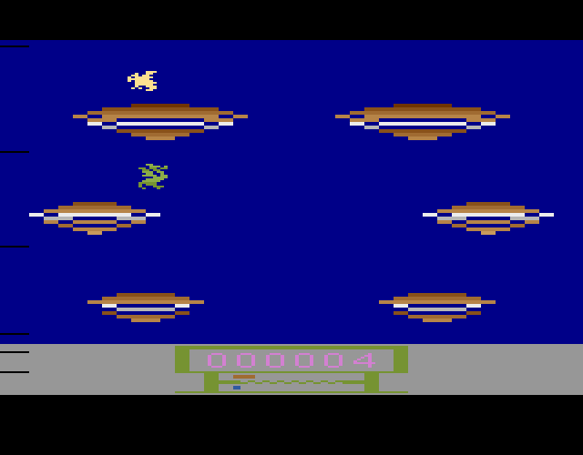 Wing War Atari 2600 Screenshot: Air crystals can be gained here.