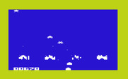 Alien Blitz for Commodore VIC-20 - Only two aliens left!