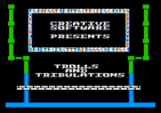 Trolls and Tribulations for Apple II - Title screen.