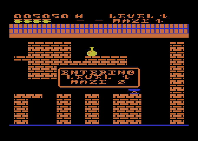 Trolls and Tribulations Atari 8-bit Screenshot: Time to start maze 2.