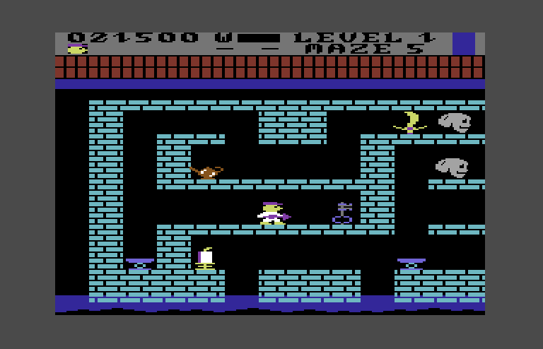 Trolls and Tribulations Commodore 64 Screenshot: Found another key...