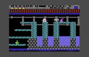 Trolls and Tribulations for Commodore 64 - Don't fall into the water, or you'll lose a life.