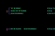 K-Star Patrol for Atari 8-bit - When the game is over, the crew drags your final score onto the screen.