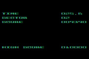 K-Star Patrol for Atari 8-bit - Game over, here's my score.