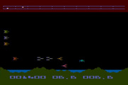K-Star Patrol for Atari 8-bit - Firing at enemy ships.