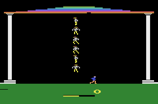No Escape! Atari 2600 Screenshot: Game start.