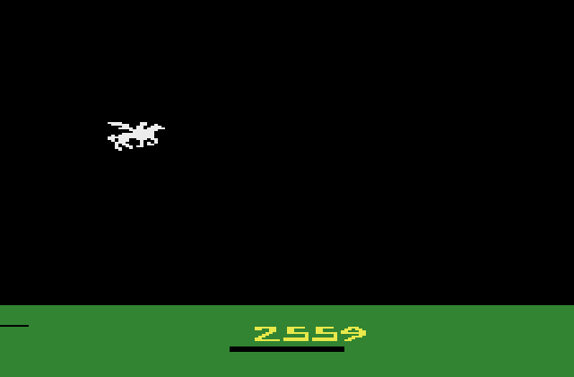 No Escape! Atari 2600 Screenshot: Game over.