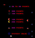 Solar Fox for Arcade - Game attract mode.