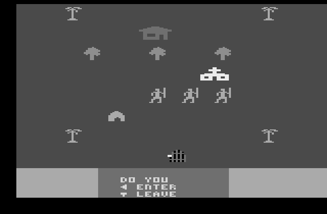 DragonStomper Atari 2600 Screenshot: Ready to enter the dragon's den?