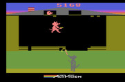 Oink! for Atari 2600 - Try to fill in the gaps as fast as the wolf creates them!