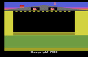Oink! for Atari 2600 - Starting screen; select a game option then begin!