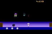 Space Cavern for Atari 2600 - Don't get caught by that creature on the left...