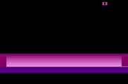 Space Cavern for Atari 2600 - Starting screen; the graphics flash different colors.