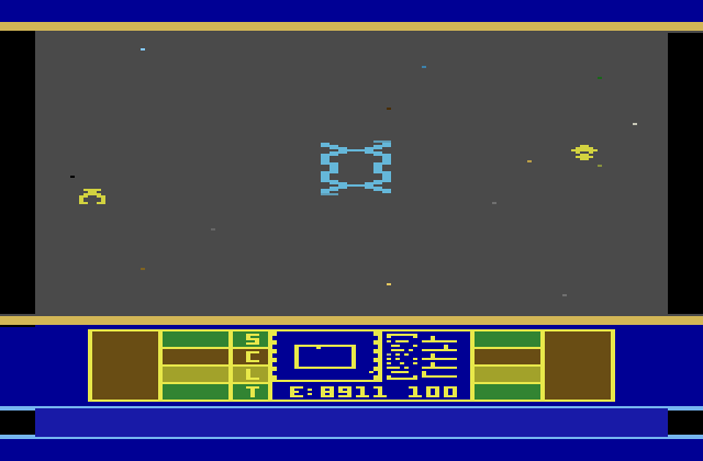 Phaser Patrol Atari 2600 Screenshot: A battle begins!