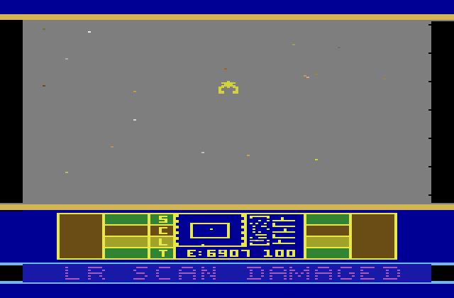 Phaser Patrol Atari 2600 Screenshot: Long range scanner damaged...