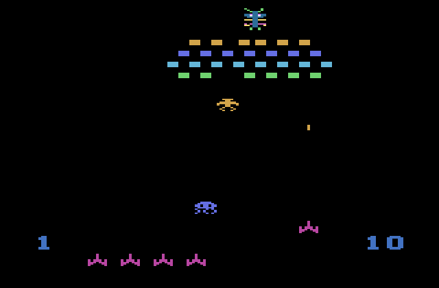 Communist Mutants from Space Atari 2600 Screenshot: Game start.