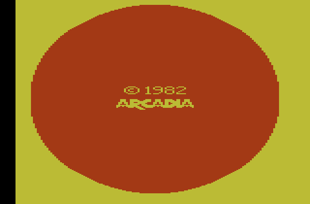 Communist Mutants from Space Atari 2600 Screenshot: Arcadia logo screen.