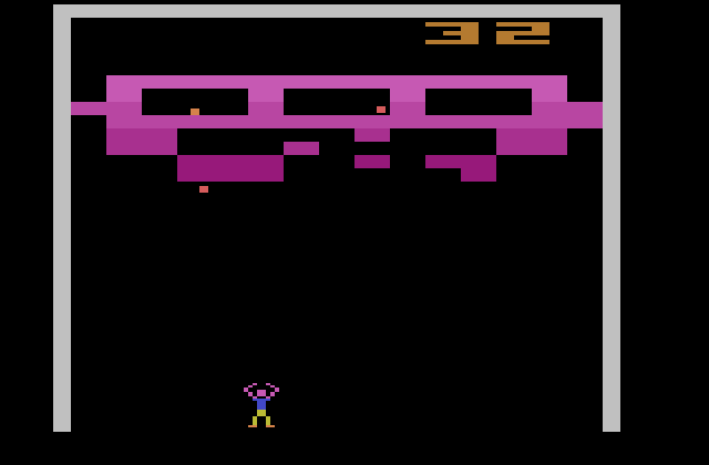 Fireball Atari 2600 Screenshot: A game of Cascade.
