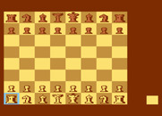 Chess for Atari 8-bit - Game start.