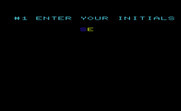 Cylon Zap for Commodore VIC-20 - Game over; enter your initials...
