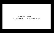 Kablam! for Commodore VIC-20 - Title screen.