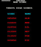 Looping for Arcade - The high score table.