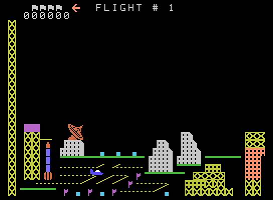 Looping ColecoVision Screenshot: Game start.