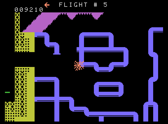 Looping ColecoVision Screenshot: Crash! I hit the wall...