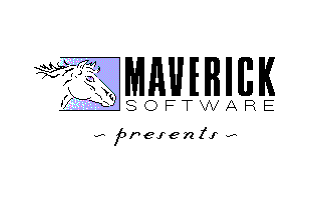 Discover Numbers IBM PC/Compatibles Screenshot: Maverick Software logo.