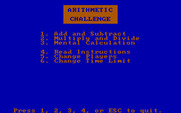 Discover Numbers for IBM PC/Compatibles - Choose one of the Arithmetic Challenge options.