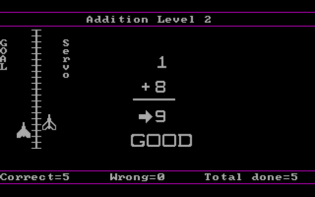 Fact Track IBM PC/Compatibles Screenshot: A correct response!