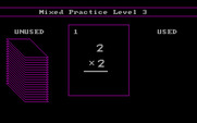 Fact Track for IBM PC/Compatibles - Starting the mixed practice flashcards.