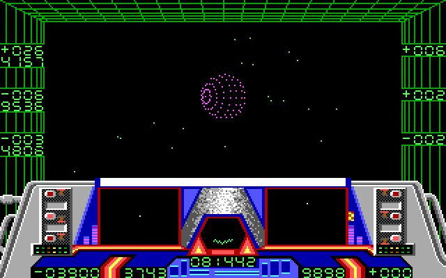 Enterprise IBM PC/Compatibles Screenshot: A planet in the distance...