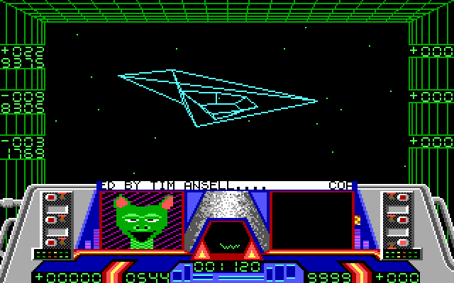 Enterprise IBM PC/Compatibles Screenshot: Game demo mode.