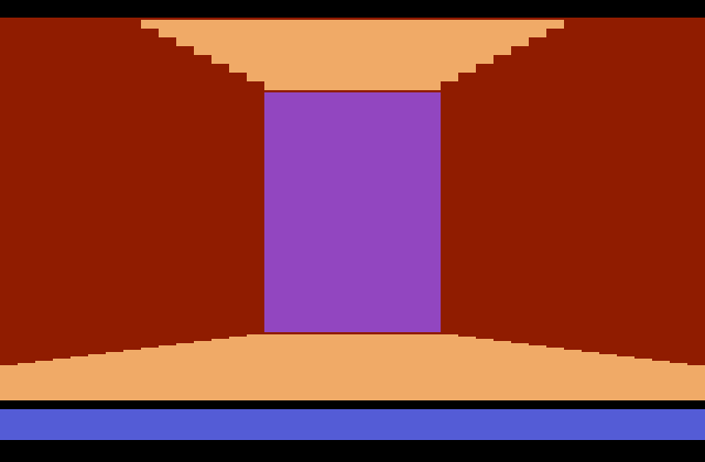 Swordquest: FireWorld Atari 2600 Screenshot: Entering another room...