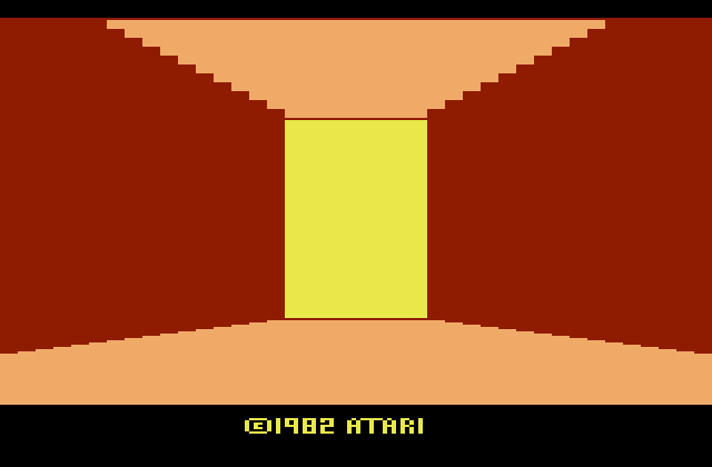 Swordquest: FireWorld Atari 2600 Screenshot: Starting screen.