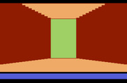 Swordquest: FireWorld for Atari 2600 - Walking through a doorway.