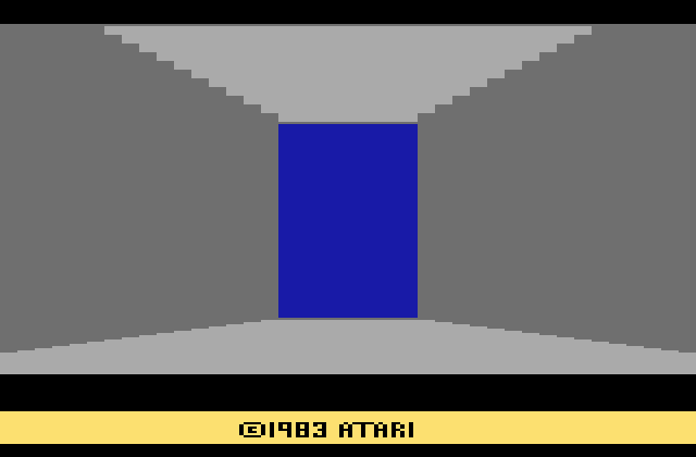 Swordquest: WaterWorld Atari 2600 Screenshot: Starting screen.