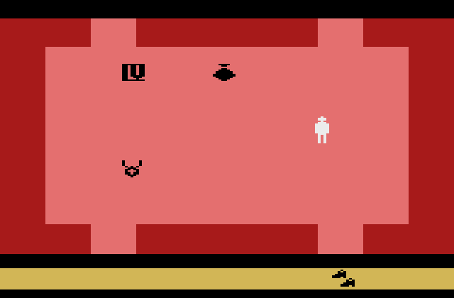 Swordquest: WaterWorld Atari 2600 Screenshot: Some more items...you'll need the instruction manual to make sense of these!