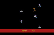 Raiders of the Lost Ark for Atari 2600 - Time to escape...a bunch of thieves are chasing me!