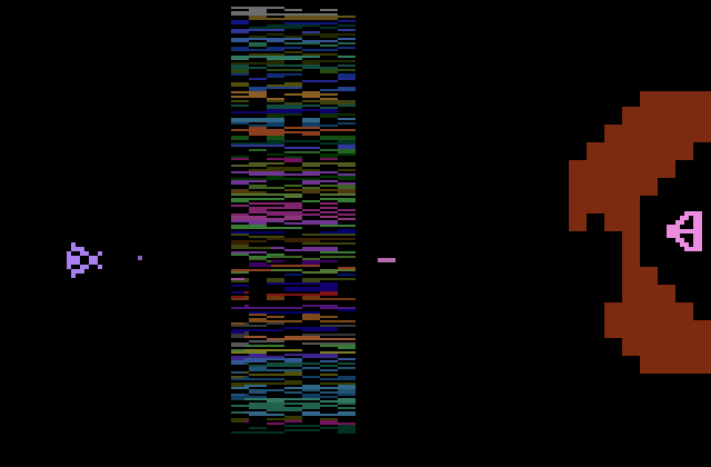 Yars' Revenge Atari 2600 Screenshot: Game start.