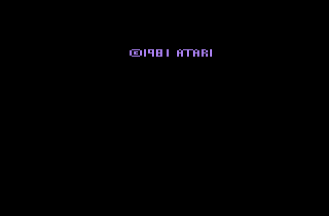 Yars' Revenge Atari 2600 Screenshot: Copyright screen.