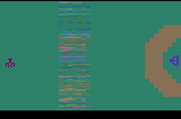 Yars' Revenge for Atari 2600 - Demo mode; the screen flashes different colors to act as a sort of screensaver.