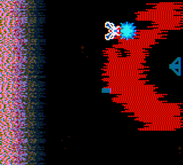 Yars' Revenge Game Boy Color Screenshot: The attack continues...