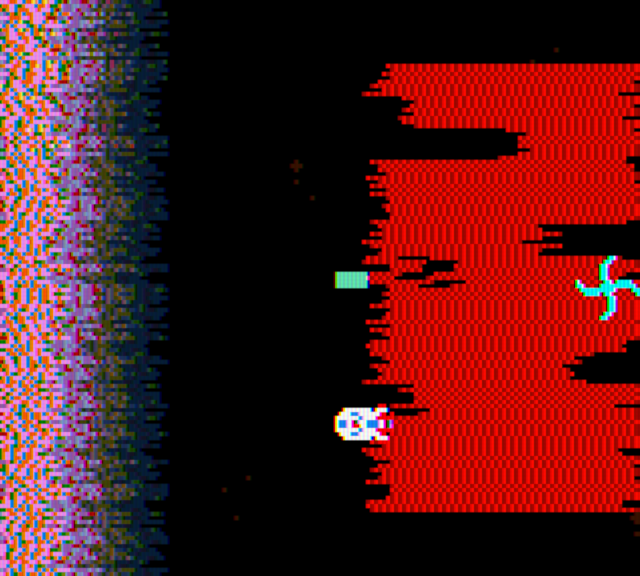 Yars' Revenge Game Boy Color Screenshot: Watch out for the swirl...