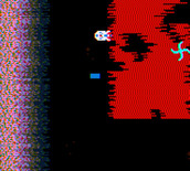 Yars' Revenge for Game Boy Color - The swirl readies the next attack...