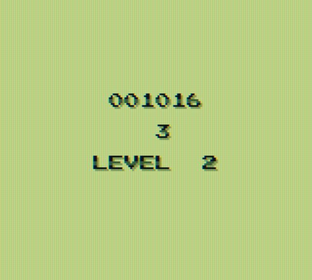 Yars' Revenge Game Boy Color Screenshot: On to level 2...