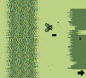 Yars' Revenge for Game Boy Color - Attacking my target...but watch out for that destroyer missile!