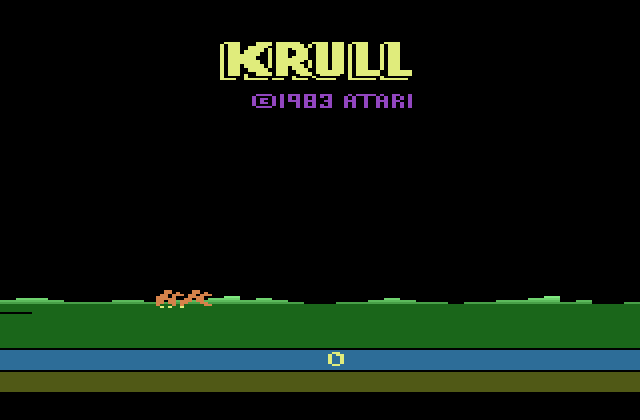 Krull Atari 2600 Screenshot: Title screen.